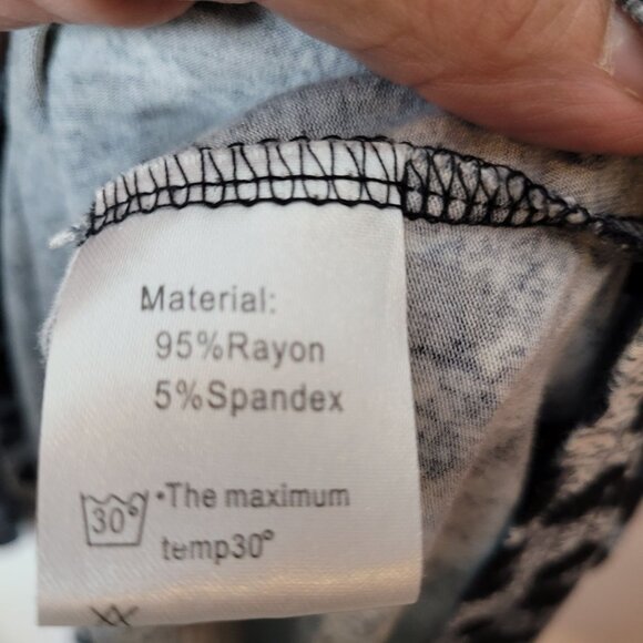 DB Moon 2XL Leopard Print Long Sleeve Dress W/ Pockets pair w/boots or heels - Picture 7 of 14